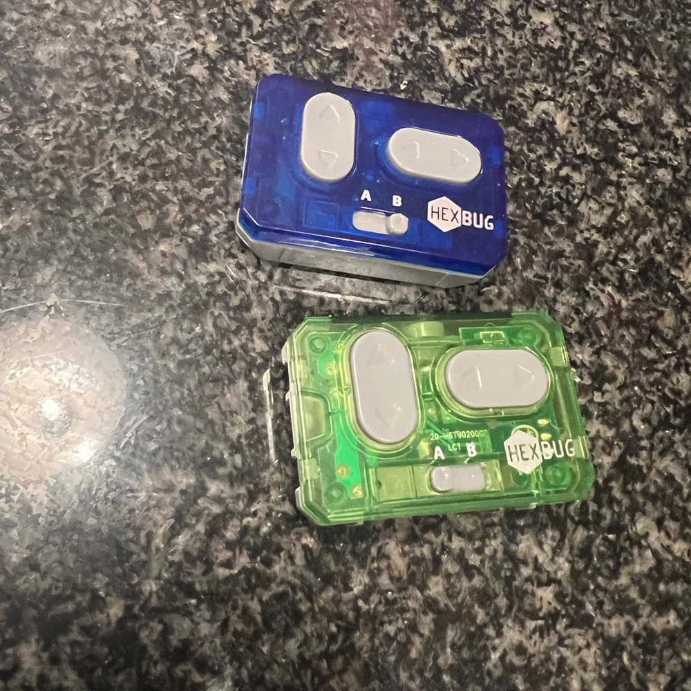 Hex bug remotes. No hex bugs included.